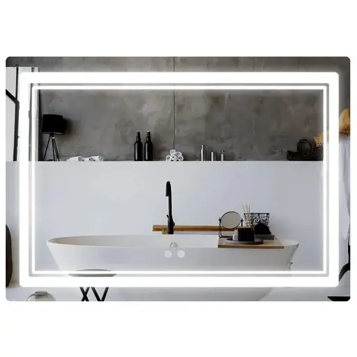 Дзеркало Qtap Cardinal (CA2) прямокутне з LED-підсвічуванням Touch QT0478C1208048454 - фото 1