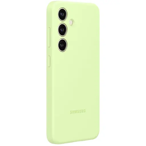 Противоударный оригинальный силиконовый чехол Samsung Silicone Case для Samsung Galaxy S24 Light Green EF-PS921TGEGWW - фото 8