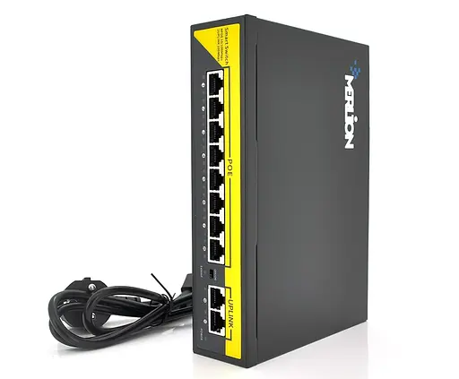 POE коммутатор Merlion 8 POE 10/100 + 2 RJ45 10/100