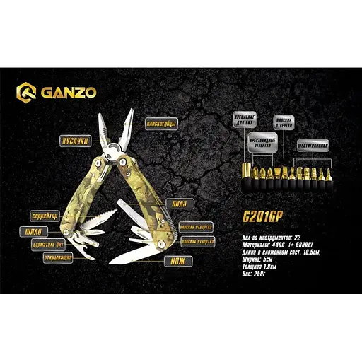 Мультитул Multi Tool Ganzo G107 (G2016P) - фото 8