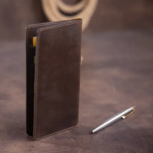 Мужской кожаный кошелек Shvigel 8.5х17.5 см acs0016099 - фото 8