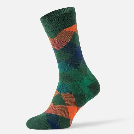 Набір шкарпеток у коробці з ромбовим принтом високі безшовні повітропроникні якісні ORGANIC cotton JILL ANTONY 3, 42-43 - фото 3