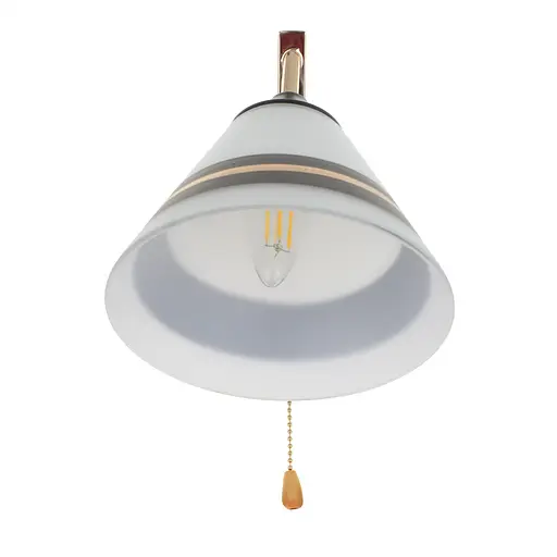 Бра Brille LK-701W/1 E27 BK+FG настенное накладное с выключателем на цепочке - фото 3