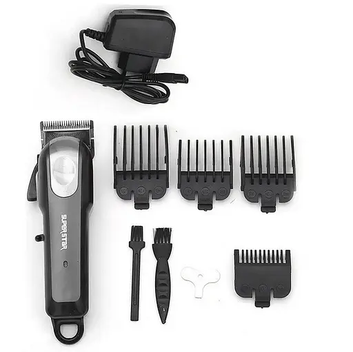 Профессиональная беспроводная машинка Gemei GM-805 для стрижки волос Аккумуляторный триммер Черный - фото 5