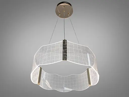 Люстра LED підвісна Romin чорна 140Вт пульт до 25м² - фото 2