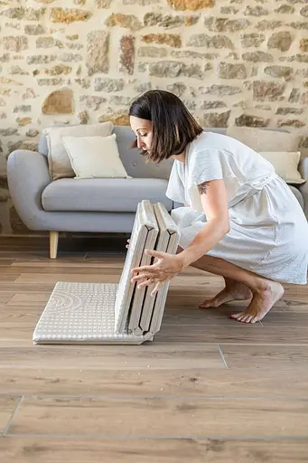 Килимок для розвитку моторики Beaba Arch 200 x 150 см бежевий зелений (915074) - фото 5