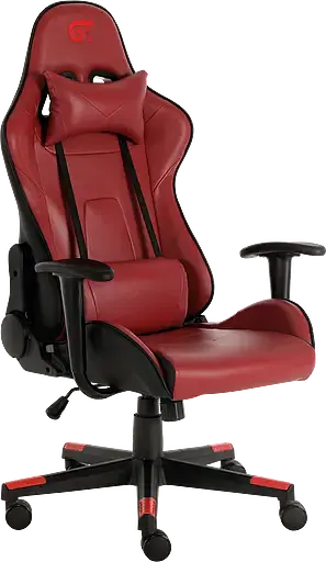 Геймерское кресло GT Racer черное с красным (X-2317 Black/Wine Red) - фото 8