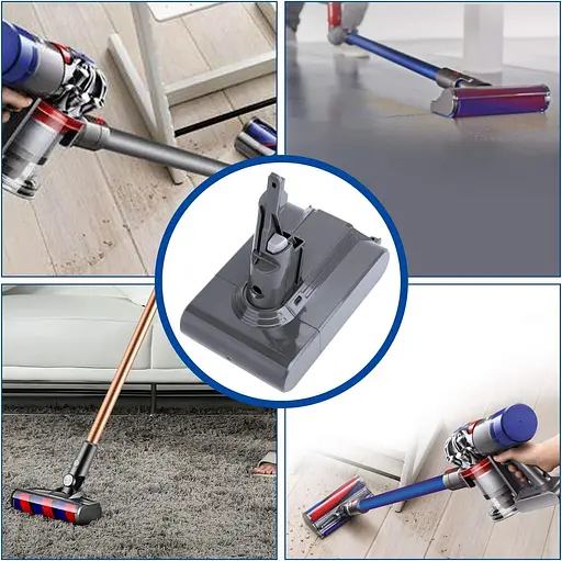 Змінний акумулятор YAGU для V7 5000 мАг для пилососа Dyson V7 Motorhead Pro V7 + човен V7 Матрац V7 - фото 2