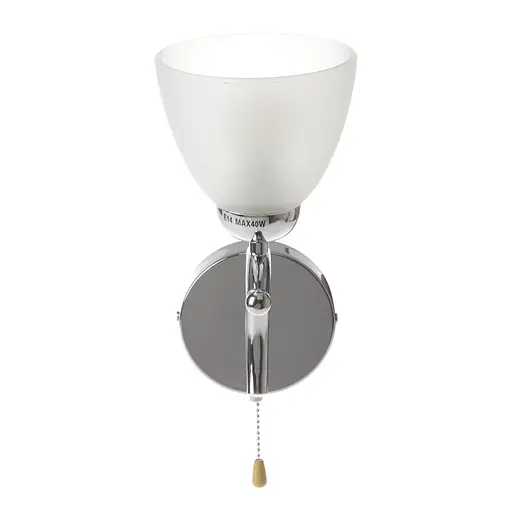 Бра Brille LK-077W/1 настенное накладное с выключателем E14 CH - фото 2