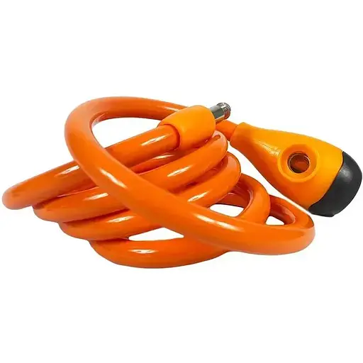 Велозамок Good Bike Security Lock тросовый Ø12 x 1500 мм оранжево-желтый (92758G-IS) - фото 4