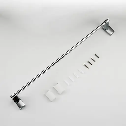 Тримач для рушника Frap F1801 з 2-ма накладками 600 мм білий/хром Хром - фото 3