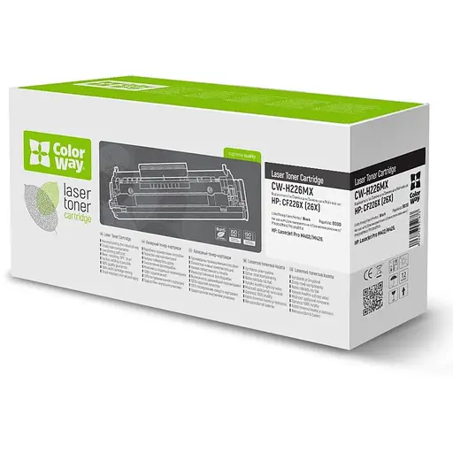 Картридж HP 26X (CF226X), Black, LJ Pro M402, MFP M426, 9000 стор, ColorWay (CW-H226MX)