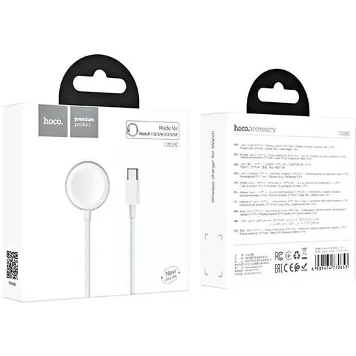 Беспроводное зарядное устройство Hoco CW39C Type-C для Apple Watch - фото 6