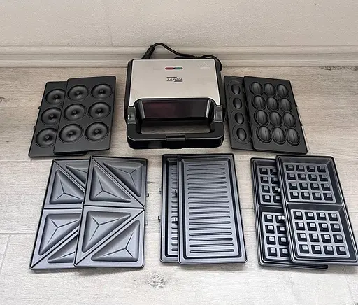 Мультимейкер Zepline ZP-802 5в1 зі знімними формами 2200Вт Чорний - фото 3