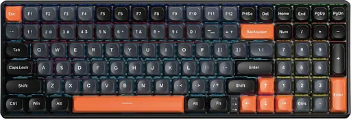 Клавіатура Aula S100 Wired Brown Switch EN/UA Black (6948391203157) - фото 1