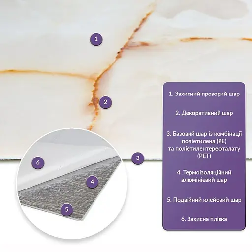 Самоклеящаяся стеновая PET плитка 600х300х2мм SW-00001677 - фото 2