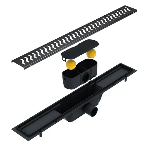 Трап лінійний Volle 700 мм з суцільною решіткою de la noche Master Linea 9000.201704 - фото 6