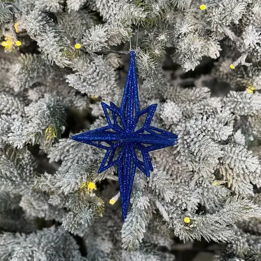 Ялинкова іграшка MIS LT Ромб малий 11х11х14 см синій - фото 2