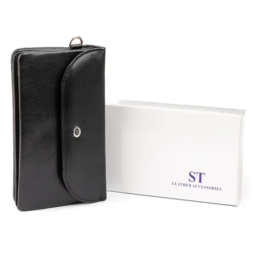 Жіночий шкіряний гаманець-клатч ST Leather 19х9.5х2.5 см acs0015831 - фото 7