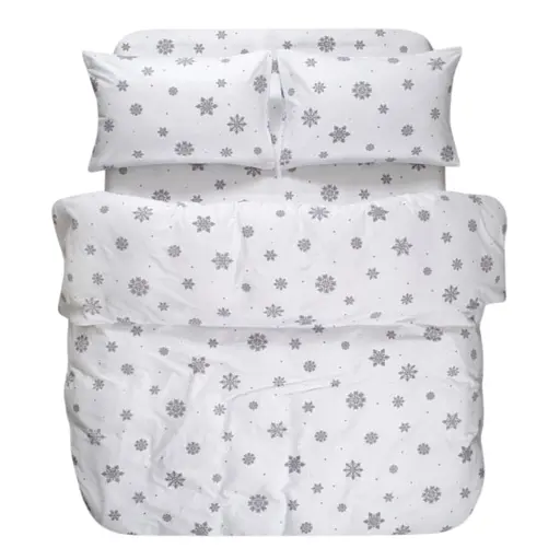 Постельное белье Lotus Home Фланель - Crystal Snow евро (svt-2000022349017)