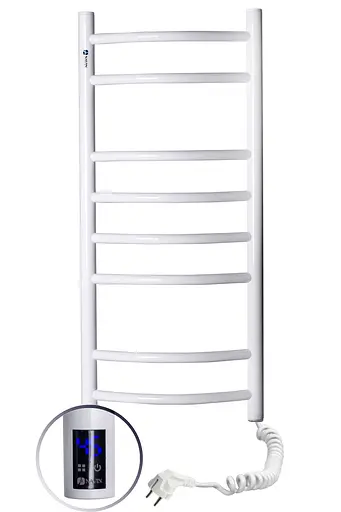 Електрична рушникосушарка Navin Камелія 360x800 Sensor права з таймером 12-007033-3680, Білий, Праве, Електронний - фото 1