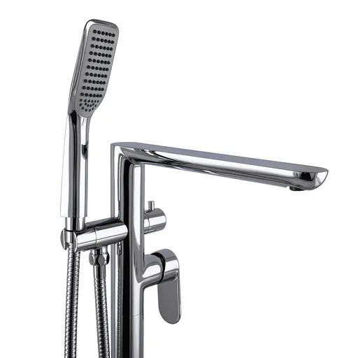 Змішувач для ванни TOPAZ BARTS TB 07113R-H36 латунний підлоговий з душем - фото 6