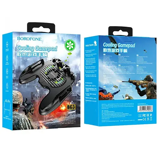 Геймпад джойстик Borofone BG3 Warrior cooling Чорний - фото 5