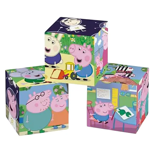 Кубики-пазл Clementoni Peppa pig 6 шт. (40659) - фото 2