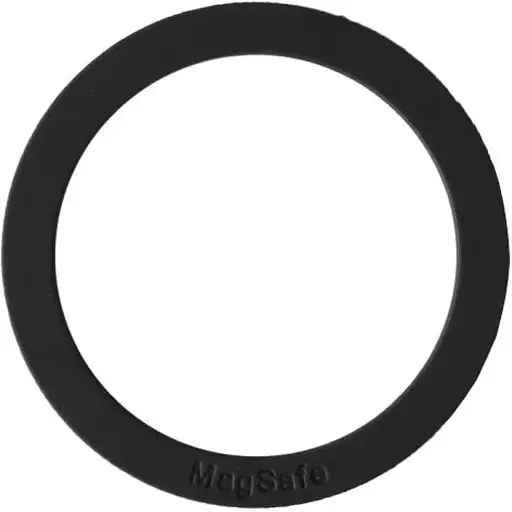 Пластина-кільце для MagSafe тримачів металева (+скотч) Silicone чорний - фото 1