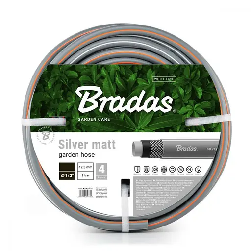 Шланг для полива Bradas SILVER MATT 1/2", 30 м (WSM1/230) - фото 1