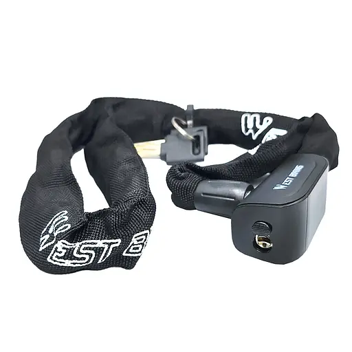 Велосипедний замок West Biking YP0705097 6 x 935 мм ланцюговий під ключ чорний (G0001852) - фото 2