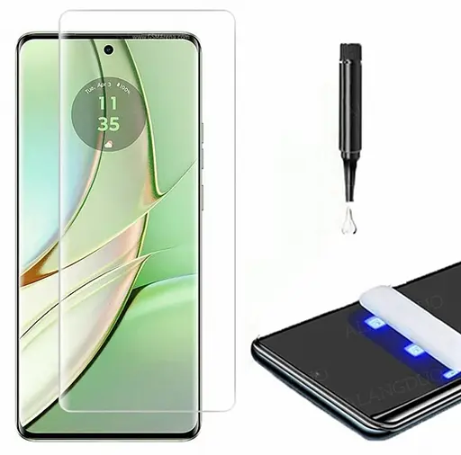 Захисне скло DK для Motorola Edge 40 Pro/Edge+ 2023/Moto X40 UV Curved 017278 clear 2 шт. - фото 3