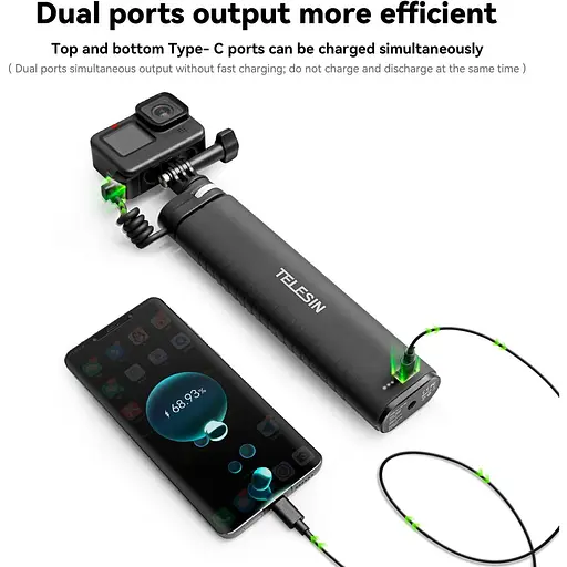 Монопод-повербанк Telesin TE-CSS-001 10000мАг [91540] - фото 19