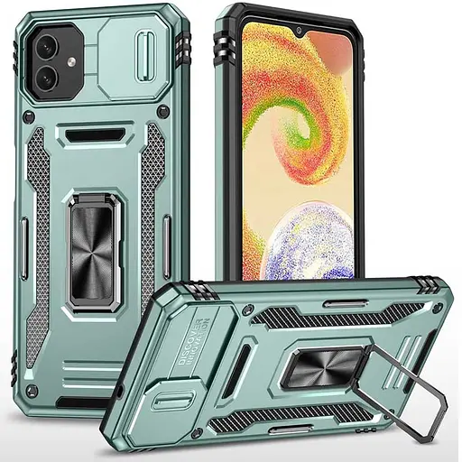 Чохол Epik ударостійкий Camshield Army Ring для Samsung Galaxy A05 Зелений/Light Green