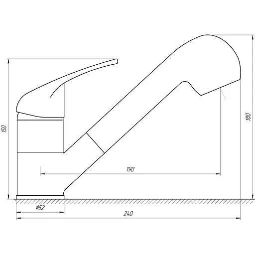 Змішувач для кухні Globus Lux Solly GLSO-0107 - фото 4