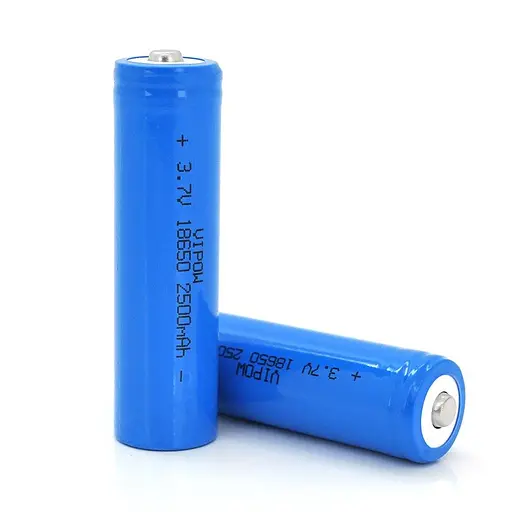 Аккумулятор 18650 Li-Ion Vipow ICR-18650 TipTop 3.7V 2500mAh
