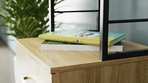 Стіл-тумба трансформер Смарт 4/2 з етажеркою Ferrum-decor 1430x1450x600 Чорний метал ДСП Дуб Сонома 16 мм (FRD-105133) - фото 8