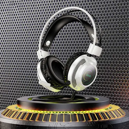 Накладні навушники Hoco W110 Resource (USB+3.5mm/2m) White - фото 4