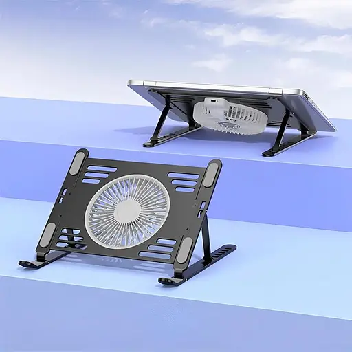 Підставка для ноутбуку/планшета Hoco DH22 Active Cooling Black - фото 3