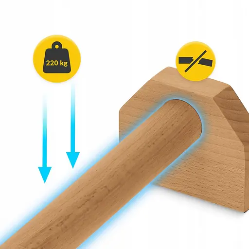 Упоры для отжиманий (паралетсы) 4FIZJO деревянные, удлиненные 4FJ0644 (P-5905973400367) - фото 7