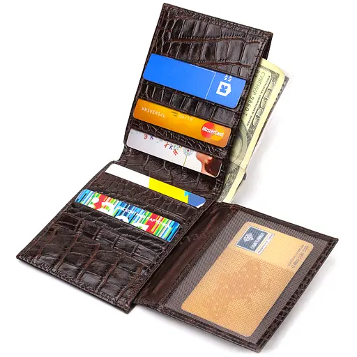 Мужской кожаный кошелек Canpellini 12.5х9.5х2 см acs0025637 - фото 4