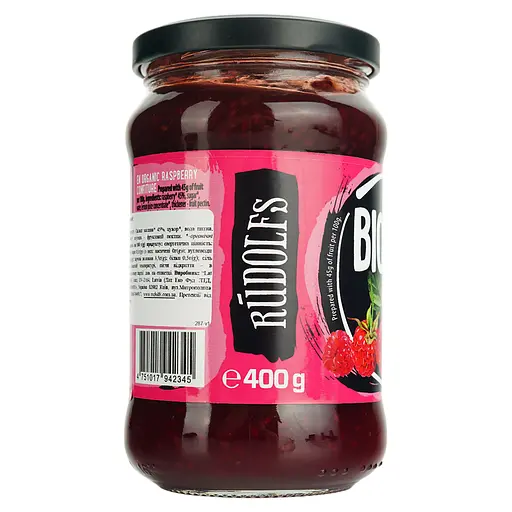 Конфітюр Rudolfs малиновий 400 г - фото 3