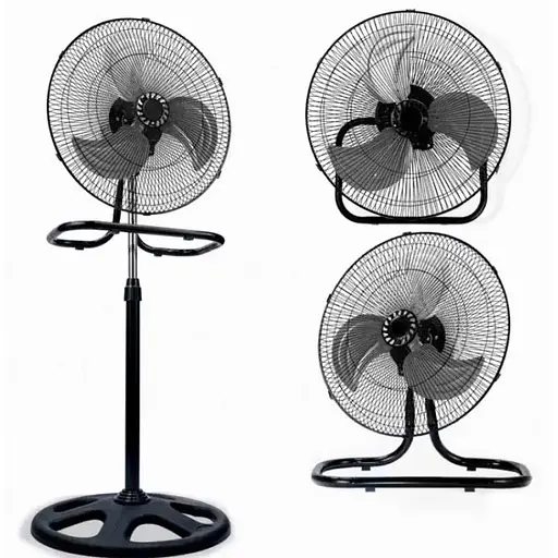 Вентилятор напольный 3в1 Domotec настольный настенный с металлическими лопастями 3 скорости 55 Вт - фото 1