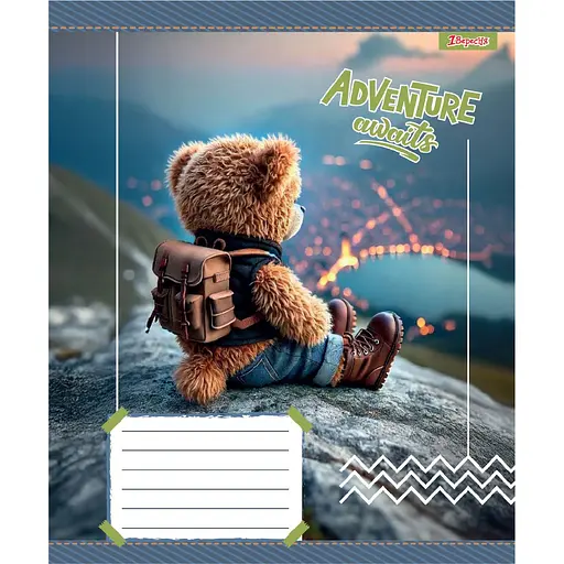 Набір зошитів 1 Вересня Adventure awaits А5 в косу лінію 12 аркушів 25 шт. (768198) - фото 5