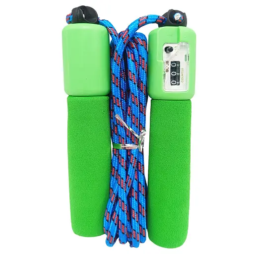 Скакалка со счетчиком MS 0345 мягкая ручка Зеленый