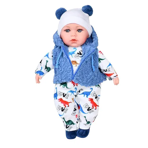 Пупс интерактивный, M5921IUA, 39 см, мягконабивной, звук (на украинском), 3 сказки, на батарейках (в ассортименте)