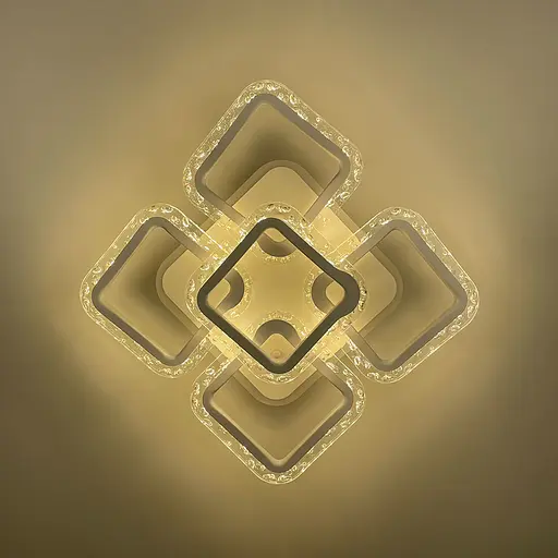 Світлодіодний світильник із RGB підсвіткою у білому корпусі | Арт. A 2517/4+1S RGB WT | Line F - фото 5