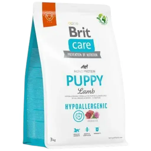Сухой корм Brit Care Dog Hypoallergenic Puppy для щенков, гипоаллергенный с ягненком, 3 кг - фото 1