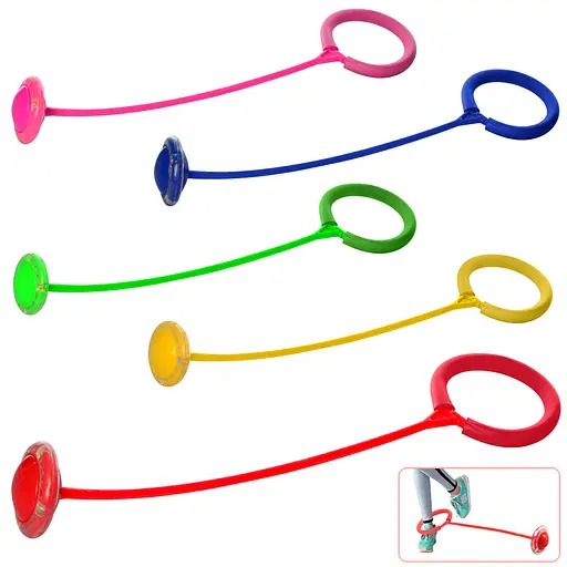 Скакалка нейроскакалка на одну ногу, 67 см, толщина 1 см, световые эффекты, MS3235-2 (в ассортименте) - фото 2