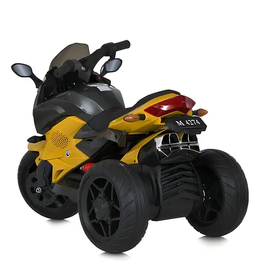 Электромобиль детский Bambi Мотоцикл M 4274EL-6 трехколесный на аккумуляторе с яркой подсветкой и музыкой - фото 4